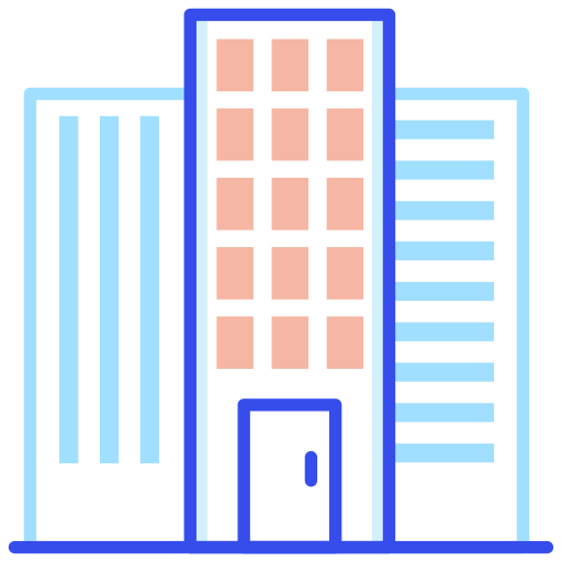 College, library, school building, secondary school icon